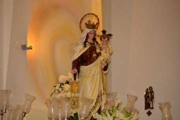 Procesión de Santiago Apóstol en Lomo Cementerio-Telde (Foto Francisco Javier Santana)
